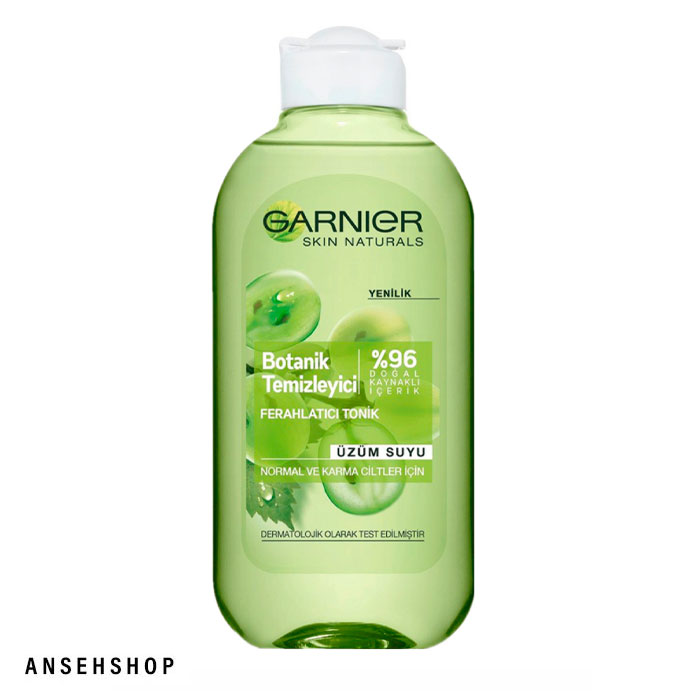 tonerangorGarnier تونر پاک کننده پوست صورت انگور گارنیر